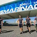 Romain Grosjean (FRA) Haas F1 walks the track at Formula One World Championship, Rd20, Abu Dhabi Grand Prix, Preparations, Yas Marina Circuit, Abu Dhabi, UAE, Thursday 23 November 2017. © Kym Illman/Sutton Images