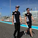 Brendon Hartley (NZL) Scuderia Toro Rosso walks the track at Formula One World Championship, Rd20, Abu Dhabi Grand Prix, Preparations, Yas Marina Circuit, Abu Dhabi, UAE, Thursday 23 November 2017. © Kym Illman/Sutton Images