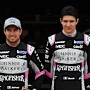 Sergio Perez (MEX) Force India and Esteban Ocon (FRA) Force India F1 at Formula One World Championship, Rd1, Australian Grand Prix, Practice, Albert Park, Melbourne, Australia, Friday 24 March 2017. © Sutton Motorsport Images