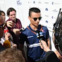 Pascal Wehrlein (GER) Sauber talks with the media at Formula One World Championship, Rd1, Australian Grand Prix, Qualifying, Albert Park, Melbourne, Australia, Saturday 25 March 2017. © Sutton Motorsport Images