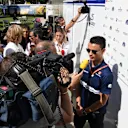 Pascal Wehrlein (GER) Sauber talks with the media at Formula One World Championship, Rd1, Australian Grand Prix, Qualifying, Albert Park, Melbourne, Australia, Saturday 25 March 2017. © Sutton Motorsport Images
