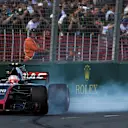 Kevin Magnussen (DEN) Haas VF-17 locks up at Formula One World Championship, Rd1, Australian Grand Prix, Qualifying, Albert Park, Melbourne, Australia, Saturday 25 March 2017. © Sutton Motorsport Images