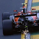 Stoffel Vandoorne (BEL) McLaren MCL32 sparks at Formula One World Championship, Rd1, Australian Grand Prix, Qualifying, Albert Park, Melbourne, Australia, Saturday 25 March 2017. © Sutton Motorsport Images