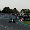 Lewis Hamilton (GBR) Mercedes-Benz F1 W08 Hybrid leads at the start of the race at Formula One World Championship, Rd1, Australian Grand Prix, Race, Albert Park, Melbourne, Australia, Sunday 26 March 2017. © Sutton Motorsport Images