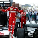 Race winner Sebastian Vettel (GER) Ferrari celebrates in parc ferme at Formula One World Championship, Rd1, Australian Grand Prix, Race, Albert Park, Melbourne, Australia, Sunday 26 March 2017. © Sutton Motorsport Images