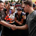 Stoffel Vandoorne (BEL) McLaren celebrates his 25th Birthday with a cake at Formula One World Championship, Rd1, Australian Grand Prix, Race, Albert Park, Melbourne, Australia, Sunday 26 March 2017. © Sutton Motorsport Images