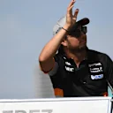 Sergio Perez (MEX) Force India on the drivers parade at Formula One World Championship, Rd1, Australian Grand Prix, Race, Albert Park, Melbourne, Australia, Sunday 26 March 2017. © Sutton Motorsport Images