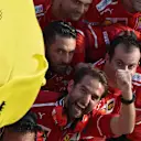 Ferrari celebrates in parc ferme at Formula One World Championship, Rd1, Australian Grand Prix, Race, Albert Park, Melbourne, Australia, Sunday 26 March 2017. © Sutton Motorsport Images