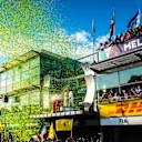 Podium celebrations at Formula One World Championship, Rd1, Australian Grand Prix, Race, Albert Park, Melbourne, Australia, Sunday 26 March 2017. © Sutton Motorsport Images