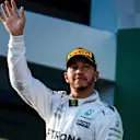 Lewis Hamilton (GBR) Mercedes AMG F1 celebrates on the podium at Formula One World Championship, Rd1, Australian Grand Prix, Race, Albert Park, Melbourne, Australia, Sunday 26 March 2017. © Sutton Motorsport Images