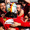 Race winner Sebastian Vettel (GER) Ferrari celebrates in parc ferme at Formula One World Championship, Rd1, Australian Grand Prix, Race, Albert Park, Melbourne, Australia, Sunday 26 March 2017. © Sutton Motorsport Images