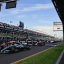 Valtteri Bottas (FIN) Mercedes-Benz F1 W08 Hybrid at the start of the race at Formula One World Championship, Rd1, Australian Grand Prix, Race, Albert Park, Melbourne, Australia, Sunday 26 March 2017. © Sutton Motorsport Images
