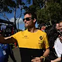 Jolyon Palmer (GBR) Renault Sport F1 Team fans selfie at Formula One World Championship, Rd1, Australian Grand Prix, Preparations, Albert Park, Melbourne, Australia, Thursday 23 March 2017. © Sutton Motorsport Images