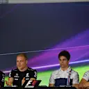 Force India F1, Mercedes AMG F1, and Williams in the Press Conference at Formula One World Championship, Rd1, Australian Grand Prix, Preparations, Albert Park, Melbourne, Australia, Thursday 23 March 2017. © Sutton Motorsport Images