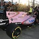 Force India VJM10 in pit lane at Formula One World Championship, Rd1, Australian Grand Prix, Preparations, Albert Park, Melbourne, Australia, Thursday 23 March 2017. © Sutton Motorsport Images