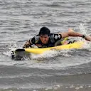 Carlos Sainz jr (ESP) Scuderia Toro Rosso at a Surf Life Savers event at Formula One World Championship, Rd1, Australian Grand Prix, Preparations, Albert Park, Melbourne, Australia, Wednesday 22 March 2017. © Sutton Motorsport Images