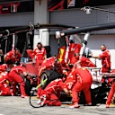 Kimi Raikkonen (FIN) Ferrari SF70-H pit stop at Formula One World Championship, Rd9, Austrian Grand Prix, Practice, Spielberg, Austria, Friday 7 July 2017. © Sutton Images