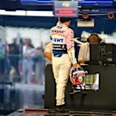 Sergio Perez (MEX) Force India in parc ferme at Formula One World Championship, Rd9, Austrian Grand Prix, Qualifying, Spielberg, Austria, Saturday 8 July 2017. © Sutton Images