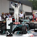 Race winner Valtteri Bottas (FIN) Mercedes AMG F1 celebrates in parc ferme at Formula One World Championship, Rd9, Austrian Grand Prix, Race, Spielberg, Austria, Sunday 9 July 2017. © Sutton Images