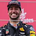 Daniel Ricciardo (AUS) Red Bull Racing celebrates on the podium at Formula One World Championship, Rd9, Austrian Grand Prix, Race, Spielberg, Austria, Sunday 9 July 2017. © Sutton Images
