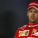 Sebastian Vettel (GER) Ferrari in the Press Conference at Formula One World Championship, Rd9, Austrian Grand Prix, Race, Spielberg, Austria, Sunday 9 July 2017. © Sutton Images