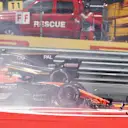 Fernando Alonso (ESP) McLaren MCL32 and Daniil Kvyat (RUS) Scuderia Toro Rosso STR12 collide at the start of the race at Formula One World Championship, Rd9, Austrian Grand Prix, Race, Spielberg, Austria, Sunday 9 July 2017. © Sutton Images
