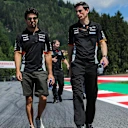 Sergio Perez (MEX) Force India walks the track at Formula One World Championship, Rd9, Austrian Grand Prix, Preparations, Spielberg, Austria, Thursday 6 July 2017. © Sutton Images