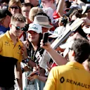 Nico Hulkenberg (GER) Renault Sport F1 Team fans selfie at Formula One World Championship, Rd9, Austrian Grand Prix, Preparations, Spielberg, Austria, Thursday 6 July 2017. © Sutton Images