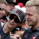 Kevin Magnussen (DEN) Haas F1 fans selfie at Formula One World Championship, Rd9, Austrian Grand Prix, Preparations, Spielberg, Austria, Thursday 6 July 2017. © Sutton Images