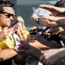 Jolyon Palmer (GBR) Renault Sport F1 Team signs autographs for the fans at Formula One World Championship, Rd9, Austrian Grand Prix, Preparations, Spielberg, Austria, Thursday 6 July 2017. © Sutton Images