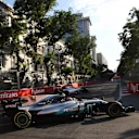 Lewis Hamilton (GBR) Mercedes-Benz F1 W08 Hybrid runs wide at Formula One World Championship, Rd8, Azerbaijan Grand Prix, Practice, Baku City Circuit, Baku, Azerbaijan, Friday 23 June 2017. © Sutton Images