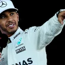 Pole sitter Lewis Hamilton (GBR) Mercedes AMG F1 celebrates in parc ferme at Formula One World Championship, Rd8, Azerbaijan Grand Prix, Qualifying, Baku City Circuit, Baku, Azerbaijan, Saturday 24 June 2017. © Sutton Images