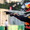 race winner Daniel Ricciardo (AUS) Red Bull Racing celebrates in parc ferme at Formula One World Championship, Rd8, Azerbaijan Grand Prix, Race, Baku City Circuit, Baku, Azerbaijan, Sunday 25 June 2017. © Sutton Images