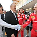 Illham Aliyev (AZE) President of Azerbaijan with Maurizio Arrivabene (ITA) Ferrari Team Principal at Formula One World Championship, Rd8, Azerbaijan Grand Prix, Race, Baku City Circuit, Baku, Azerbaijan, Sunday 25 June 2017. © Sutton Images