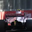 Esteban Ocon (FRA) Force India VJM10 with broken rear suspension damage at Formula One World Championship, Rd8, Azerbaijan Grand Prix, Race, Baku City Circuit, Baku, Azerbaijan, Sunday 25 June 2017. © Sutton Images