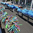 Grid entertainment at Formula One World Championship, Rd8, Azerbaijan Grand Prix, Race, Baku City Circuit, Baku, Azerbaijan, Sunday 25 June 2017. © Sutton Images
