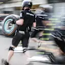Mercedes AMG F1 mechanics make a practice pitstop at Formula One World Championship, Rd8, Azerbaijan Grand Prix, Preparations, Baku City Circuit, Baku, Azerbaijan, Thursday 22 June 2017. © Sutton Images