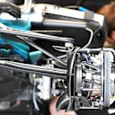 Mercedes-Benz F1 W08 Hybrid front brake and wheel hub detail at Formula One World Championship, Rd8, Azerbaijan Grand Prix, Preparations, Baku City Circuit, Baku, Azerbaijan, Thursday 22 June 2017. © Sutton Images