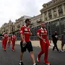 Sebastian Vettel (GER) Ferrari walks the track at Formula One World Championship, Rd8, Azerbaijan Grand Prix, Preparations, Baku City Circuit, Baku, Azerbaijan, Thursday 22 June 2017. © Sutton Images