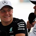 Valtteri Bottas (FIN) Mercedes AMG F1 and Lewis Hamilton (GBR) Mercedes AMG F1 at Formula One World Championship, Rd8, Azerbaijan Grand Prix, Preparations, Baku City Circuit, Baku, Azerbaijan, Thursday 22 June 2017. © Sutton Images