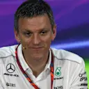 James Allison (GBR) Mercedes AMG F1 Technical Director in the Press Conference at Formula One World Championship, Rd3, Bahrain Grand Prix Practice, Bahrain International Circuit, Sakhir, Bahrain, Friday 14 April 2017. © Sutton Motorsport Images