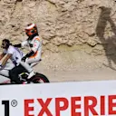 Stoffel Vandoorne (BEL) stopped on track in FP1 and is recovered on a motorbike at Formula One World Championship, Rd3, Bahrain Grand Prix Practice, Bahrain International Circuit, Sakhir, Bahrain, Friday 14 April 2017. © Sutton Motorsport Images