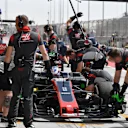 Romain Grosjean (FRA) Haas VF-17 at Formula One World Championship, Rd3, Bahrain Grand Prix Practice, Bahrain International Circuit, Sakhir, Bahrain, Friday 14 April 2017. © Sutton Motorsport Images