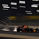 Max Verstappen (NED) Red Bull Racing RB13 sparks at Formula One World Championship, Rd3, Bahrain Grand Prix Practice, Bahrain International Circuit, Sakhir, Bahrain, Friday 14 April 2017. © Sutton Motorsport Images