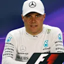 Pole sitter Valtteri Bottas (FIN) Mercedes AMG F1 in the Press Conference at Formula One World Championship, Rd3, Bahrain Grand Prix Qualifying, Bahrain International Circuit, Sakhir, Bahrain, Saturday 15 April 2017. © Sutton Motorsport Images