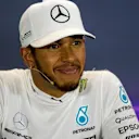 Lewis Hamilton (GBR) Mercedes AMG F1 in the Press Conference at Formula One World Championship, Rd3, Bahrain Grand Prix Race, Bahrain International Circuit, Sakhir, Bahrain, Sunday 16 April 2017. © Sutton Motorsport Images