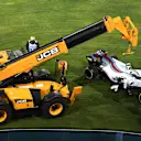 The car of race retiree Lance Stroll (CDN) Williams FW40 is recovered at Formula One World Championship, Rd3, Bahrain Grand Prix Race, Bahrain International Circuit, Sakhir, Bahrain, Sunday 16 April 2017. © Sutton Motorsport Images