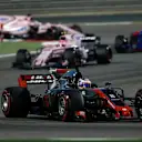 Romain Grosjean (FRA) Haas VF-17 at Formula One World Championship, Rd3, Bahrain Grand Prix Race, Bahrain International Circuit, Sakhir, Bahrain, Sunday 16 April 2017. © Sutton Motorsport Images