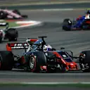 Romain Grosjean (FRA) Haas VF-17 at Formula One World Championship, Rd3, Bahrain Grand Prix Race, Bahrain International Circuit, Sakhir, Bahrain, Sunday 16 April 2017. © Sutton Motorsport Images