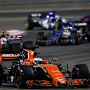 Fernando Alonso (ESP) McLaren MCL32 at Formula One World Championship, Rd3, Bahrain Grand Prix Race, Bahrain International Circuit, Sakhir, Bahrain, Sunday 16 April 2017. © Sutton Motorsport Images